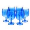 yongzhenlite Set of 6 Acrylic Wine Goblets,12 oz plastic Wine