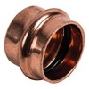 Sanitop-Wingenroth CU-Pressfitting Cap 5301, 1 Piece, Red/Gold, 12793 6