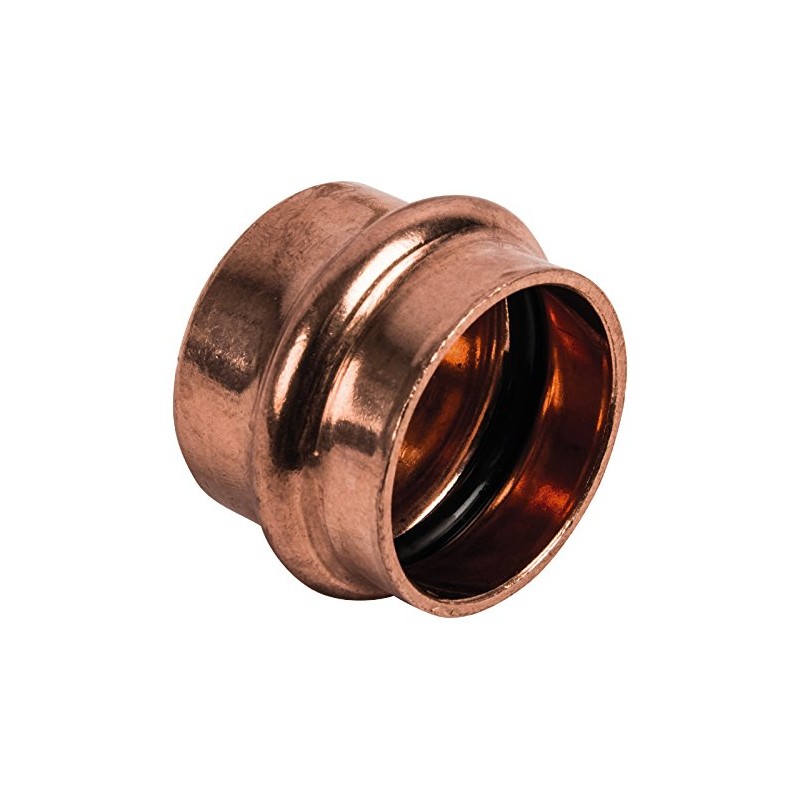 Sanitop-Wingenroth CU-Pressfitting Cap 5301, 1 Piece, Red/Gold, 12793 6