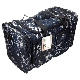 NexPak 22" 3000cu.in Tactical Duffel Bag TT122 DMBK (Navy Blue), Digital Camouflage