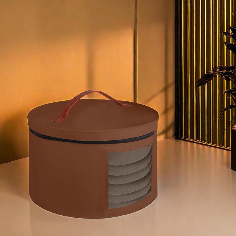 Hat Box,Hat Storage Box,Stackable Round Brim Hats Organizer Bag Container