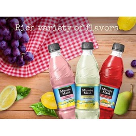 Minute Maid Fruit Punch 5 Flavors Variety Pack, Lemonade And Fruit Drinks 20 Oz (Pack of 10)