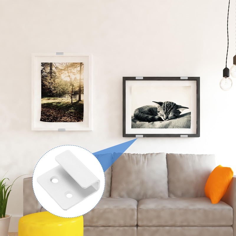 sourcing map 10 Pcs Stainless Steel Tile Hanger, Tile Display
