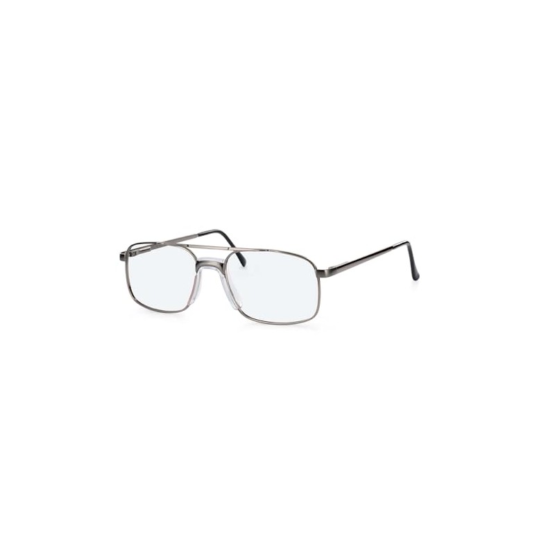 Hero Men's Square Metal Eyeglass Frame (Model HRO-405B-C2-54) (Without Glasses