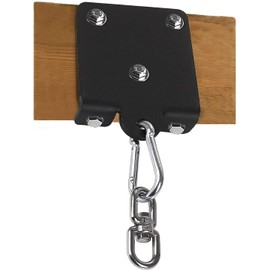 VANROUG Heavy Punch Bag Hanger, Heavy Duty Bag Hangers, 360° Rotatable Wall Ceiling Mount, Wooden Beam Hook for Boxing, Muay Thai Training, Aerial Yoga Swing & Hammock (1)