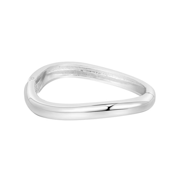 MILAKOO Chunky Bangle Irregular Minimalist Women's Bracelet Trendy Hinge Wide