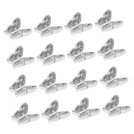 Parliky 20pcs Butterfly Nail Charms with Glitter Rhinestones Acrylic Nail Art Accessories Designs for Parties Weddings and Special Occasions