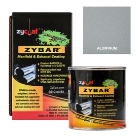 ZyCoat ZyBar 13008 High Temperature Coating - Aluminum - Silver, 8 Ounce