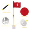 KINGTOP Miniature Golf Flagstick, Practice Putting Green Flags for Yard,