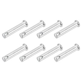 sourcing map 8Pcs 5/16"x1-1/2" Single Hole Clevis Pins, Carbon Steel Flat Head Single Hole Clevis Pins for Mechanics Repair, Furniture Installation, Industrial Equipment, DIY (Blue White)