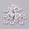 Handicraft Emporium Flat Round Alphabet Acrylic Beads | 20g |