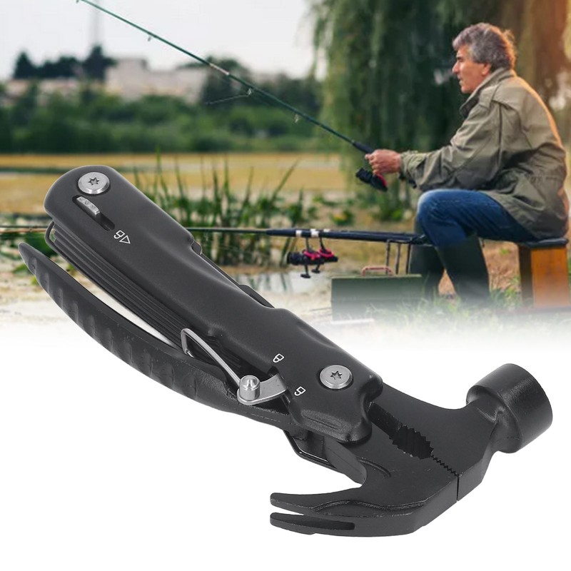 Hammer Multitool 9 in 1 Portable Mini Stainless Steel Survival