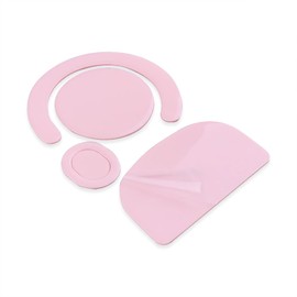 HUYUN 2 Sets Rounded Curved Edges Mouse Skatez & Mouse Feet & Mice Feet & mouseskates Replacement for Logit G PRO X Superlight Wireless Gaming Mouse (Pink)