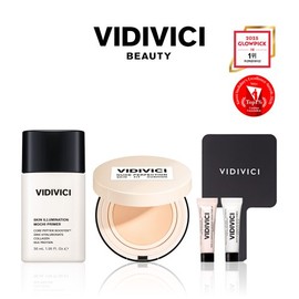 Bidi Beach [BD Beach][Exclusive] Skin Illumination Mochi Primer 30ml + Nude Perfection Skin Fit Cushion Original 15g Set / [비디비치][단독] 스킨 일루미네이션 모찌 프라이머 30ml + 누드 퍼펙션 스킨 핏 쿠션 본품 15g 세트