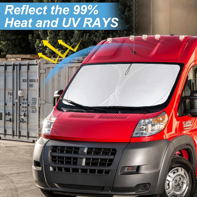 Sunshade for RAM ProMaster Windshield Sun Shade for 2014-2025 2026