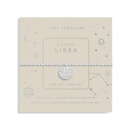Joma Jewellery STAR SIGN A LITTLE LIBRA Silver Plated 17.5cm Stretch Bracelet stretch