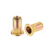 uxcell 50Pcs Rivet Nut Flat Head, #10-32 Carbon Steel Threaded
