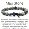 Raffici Map Stone Beaded Bracelet for Men & Women –
