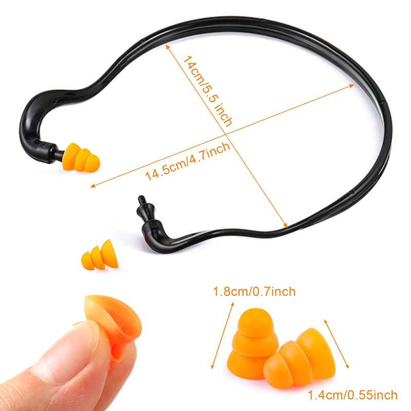 Banded Ear Plugs Band Earplugs Silicone Banded Hearing Protection and
