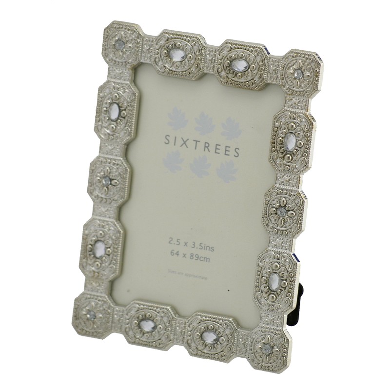Antique Vintage and Shabby Chic Style silver metal photo frame