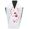 Hinoya Embroidered Half Collar, Silk Cross-weaving, For Furisodes, Red, Half