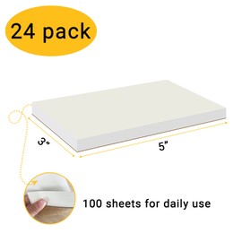 suituts 24 Pack 3X5 Inch Memo Pads, Writing Pads/Scratch Pads, Small Blank Notepads for Office Business Work (Each Memo Pad 100 Sheets)