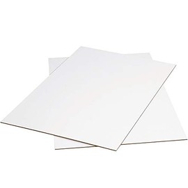 Great Box Supply Great Box Corrugated Cardboard Sheets, 36" x 48", W x L, White, Pack of 5