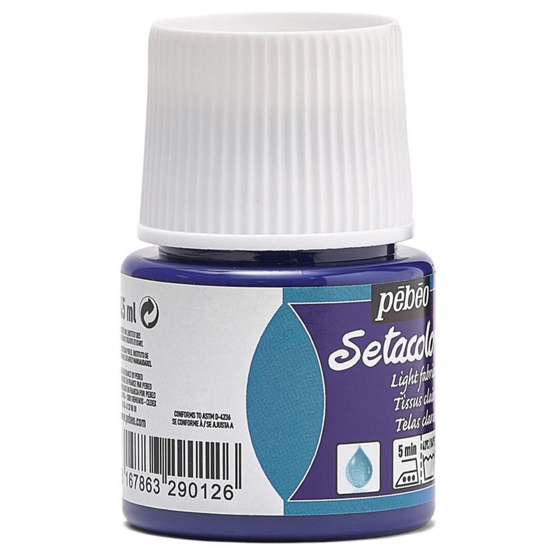 ぺべオ(Pebeo)布に描ける絵具 セタカラー透明色45ml ウルトラマリンブルー 12