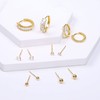 6 Pair Earring Sets for Multiple Piercing | 14K Gold
