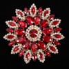 Crystal Glass Rhinestones Decoration, Crystal Flower Buttons Brooches for Wedding