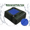 TARPAL 4x4 Feet Small Tarp Waterproof 6mil (2 Pack) Green