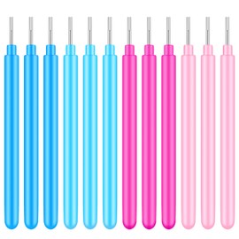 WILLBOND 24 Pieces Paper Quilling Tools Rolling Curling Quilling Needle Pen DIY Card Making Paper Pen for Art Craft Handmade Tools, 4 Colors