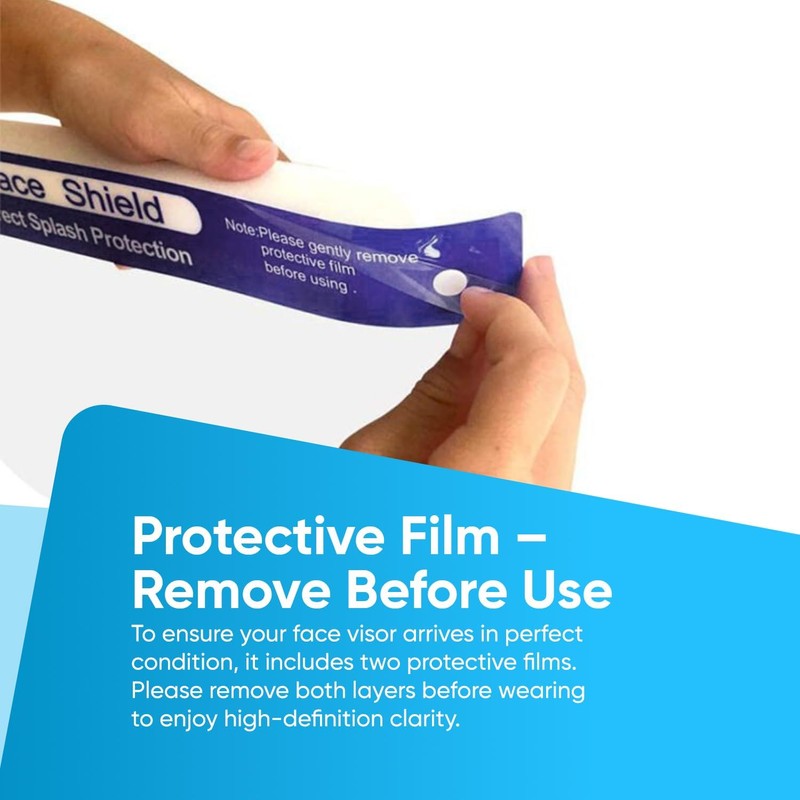 Protector Facial Antivaho Ajustable con Visera Ancha y Protección Completa