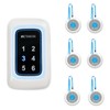 Retekess TH109N Caregiver Pager,Wireless Call Bell for Elderly,850ft Communication Range，120dBAdiustable