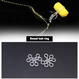 YINETTECH 300 Pieces Pellet Bait Bands Elastic Bands for Carp Fishing Hair Rigs Hooks Carp Coarse Terminal Tackle Carp Fishing Accessories Transparent 5 mm 7 mm 10 mm