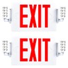 Sunco Double Sided LED Emergency EXIT Sign, Two LED Lights,