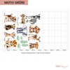 GRAZDesign Wall Sticker Set Safari Babies - Realistic Jungle &