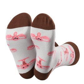 MBMSO Uterus Socks Gift 2 Pair Funny Uterus Socks Uterus Pink Compression Socks Uterus Gift Novelty Happy Uterus Ovaries Sock (Uterus Socks)