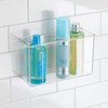 iDesign AFFIXX Plastic Wall Mount Organizer for Kitchen Bathroom, Office,
