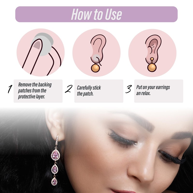 LobeCare - 180(90 x 2 Pack) Clear Ear Lobe Support