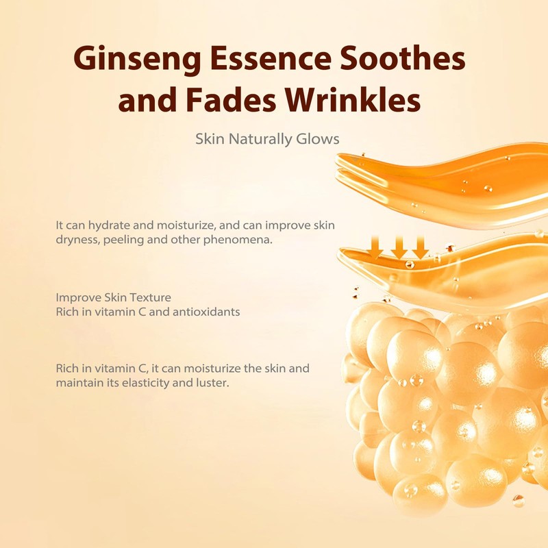 2 x Golden Ginseng Face Serums, Firming Serums, Anti-Ageing Essence,