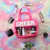BuyCard Cheer Chenille Letter Bags Clear Makeup Bag for Travel,