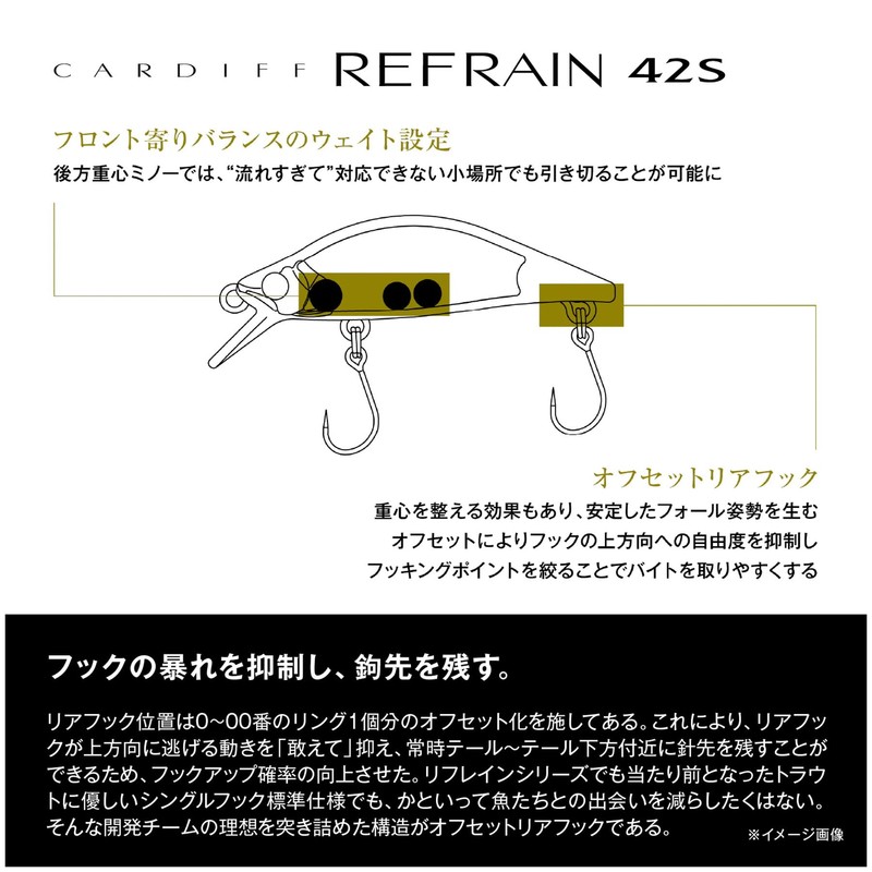 Shimano ZN-142Y 010 Trout Lure Cardiff Refrain 42S Terrestrial