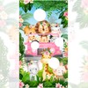 Safari Animals Toss Games Banner with Bean Bags, Jungle Animal