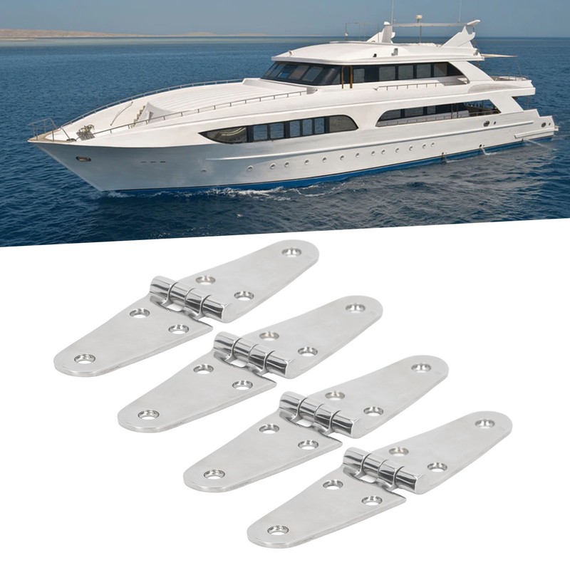 4Pcs Door Hinges 316 Stainless Steel Marine Grade for Boat
