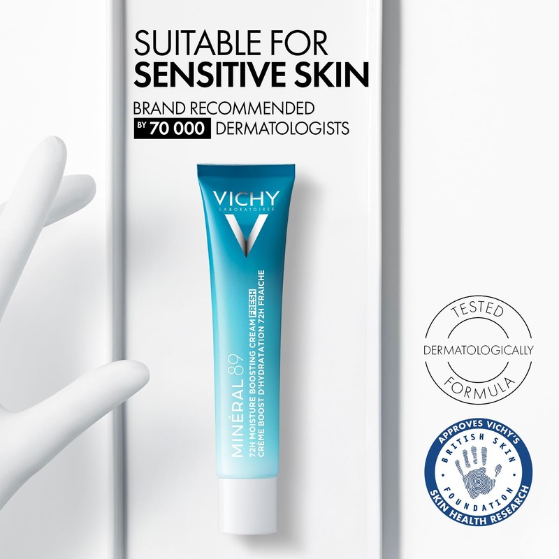 Vichy Minéral 89, 72 Hour Moisture Boosting Cream Fresh, With