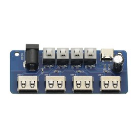 Power Expansion Module Button Control 5V Power Supply 4-Way USB Distribution Board Power Supply Hub