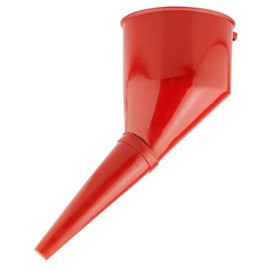Fuel Funnel with Fine Mesh Filter and Handle for Easy Refilling - Thick Plastic Fuel Funnel for Petrol, Diesel, Oil, Ad-blue, Water, Screen Wash (Red)