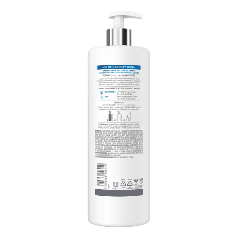 Shampoo Derma Care Caspa Control 675ml Dove