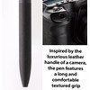 Pentel BXA107A-A Calme Ballpoint Pen, Clearly Dampened Click Noise, Leather
